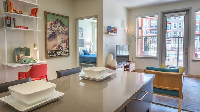 Unique One-Bedroom Apartment Floor Plan