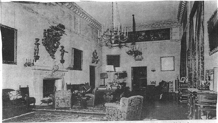 Ballroom with ornate features throughout from the early 1900's
