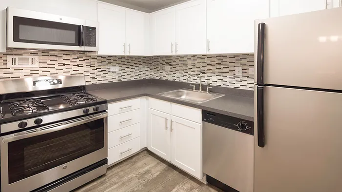 Renovated, open concept kitchen