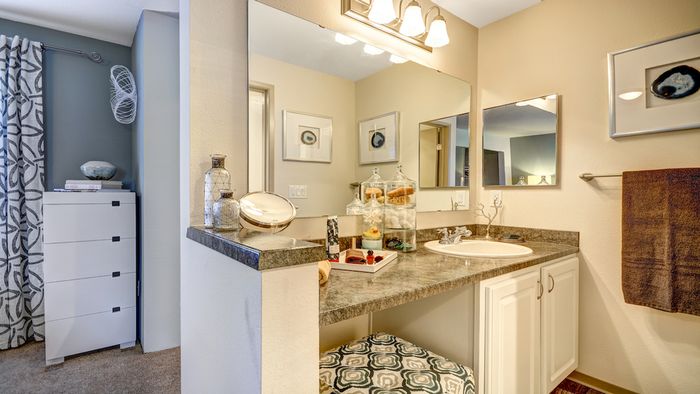 Oversized closets and Vanity Space