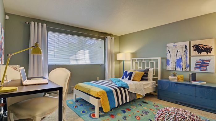 Guest Bedroom with Over Sized window