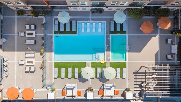 Upgraded swimming pool area for our residents to enjoy