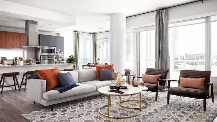 Well Lit, Open Floor Plans with Floor to Ceiling Windows