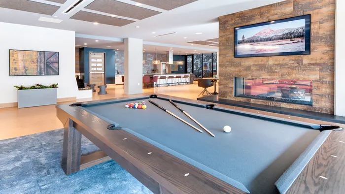 Modera Jack London Square billiards table in clubroom