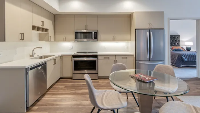 Open Concept Kitchen with Under Cabinet Lighting