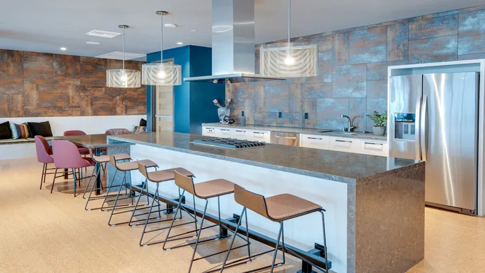Demonstration Kitchen in Resident Lounge
