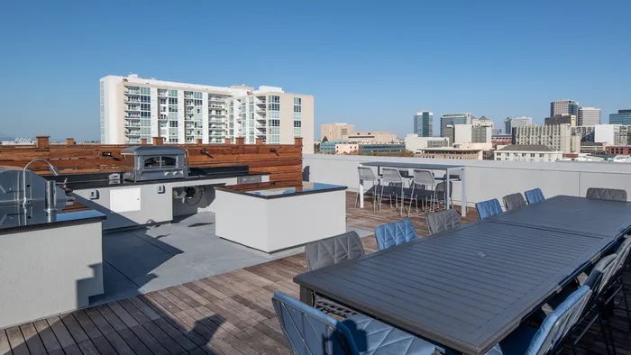 Roof Top Seating Option Next to Grilling Area