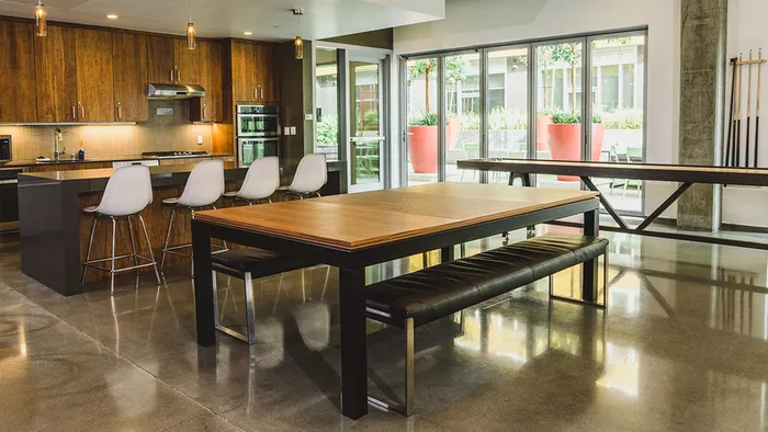 Resident lounge seating options for work or play