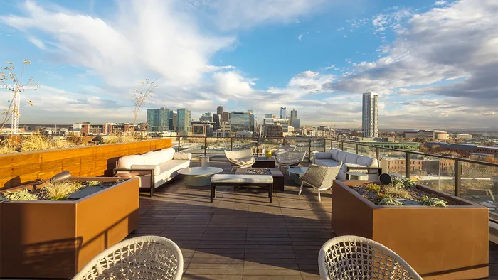 Unwind after a long day at our rooftop lounge with breathtaking views