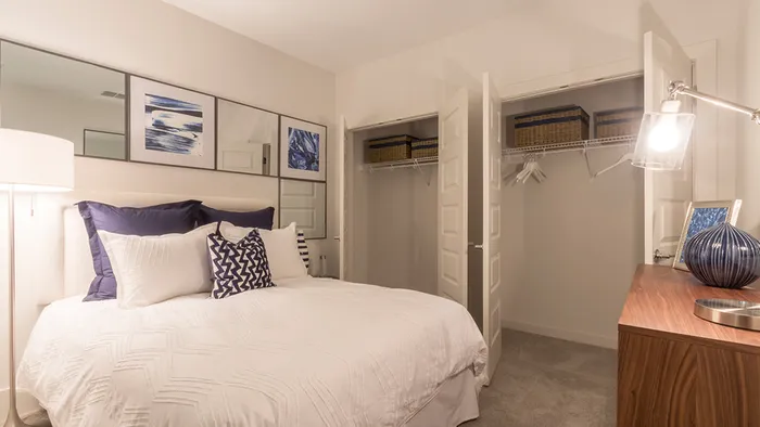 Bedroom with Double Closets