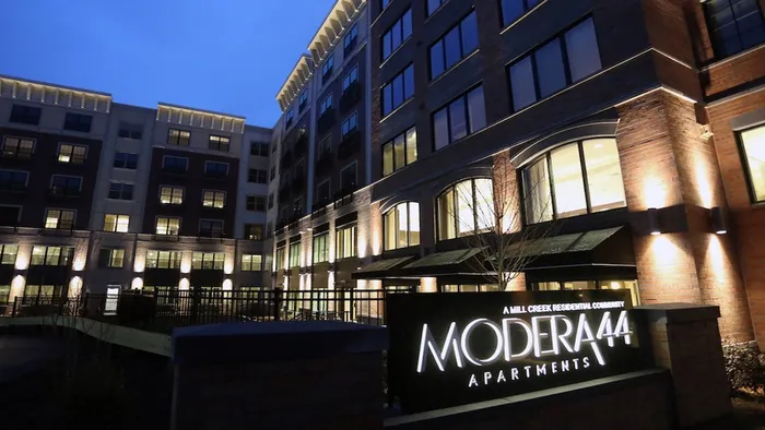 Modera 44 Monument Sign and Community Exterior