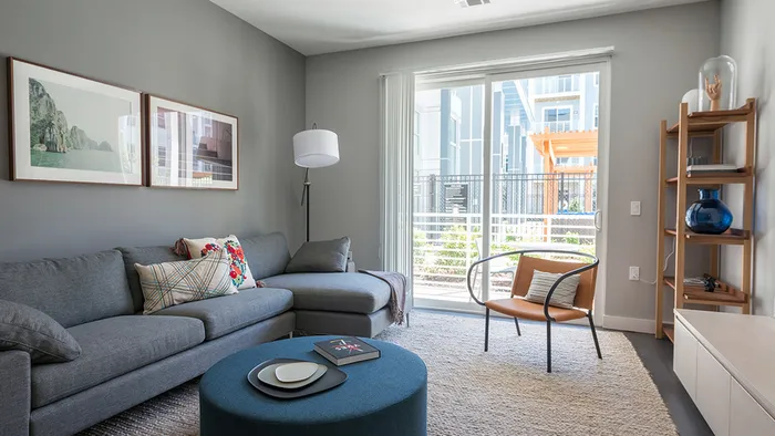 Bright and Spacious Living Room with Patio
