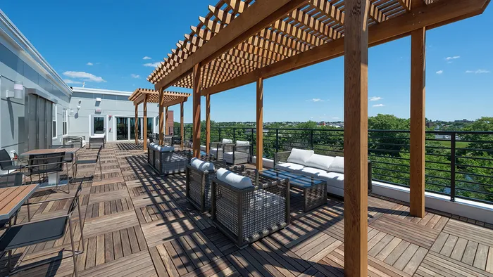 Outdoor Lounge with City Views