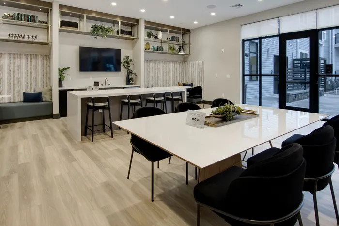 Modern design throughout community at modera berkeley heights apartments in new jersey