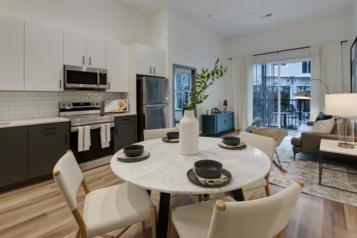 Energy Star stainless-steel appliances at modera berkeley heights apartments in new jersey