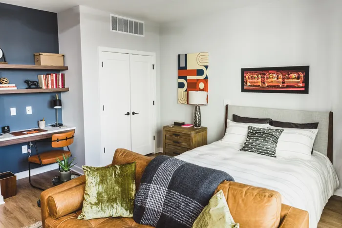 large bedrooms with premium finishes at modera reynoldstown apartments