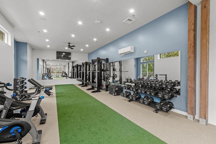 Convenient on-site fitness studio