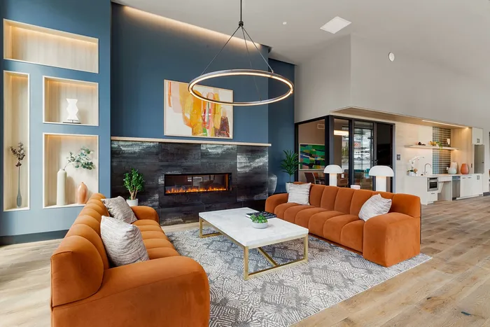 Community room with luxury seating