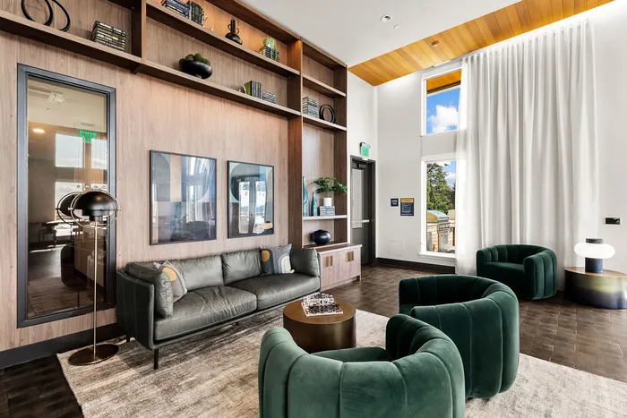 Oversized seating area with TV