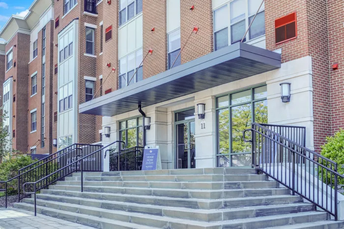 entrance to leasing office at alister montclair