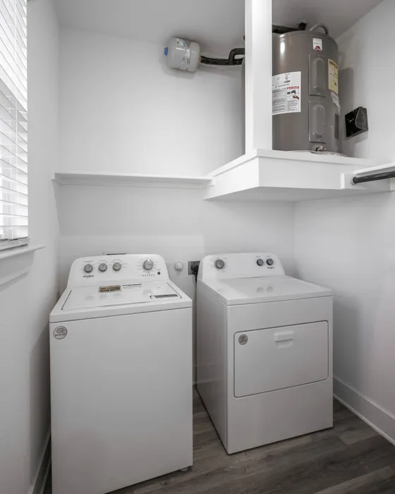 Large capacity washer and dryer