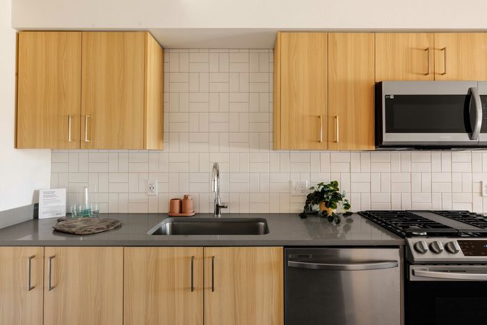 modern finished in gourmet kitchen