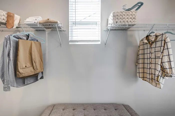 closet space with hanging clothes amavi sherrills ford