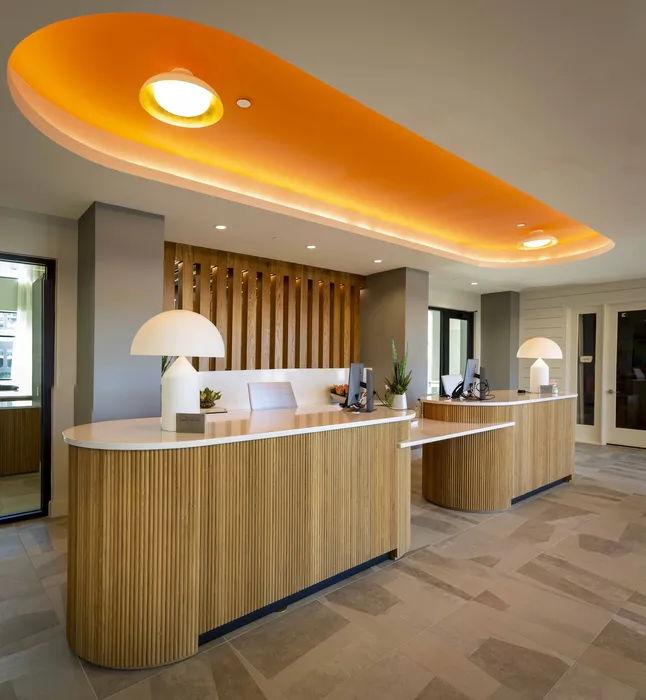 community clubhouse with modern decor to welcome you home