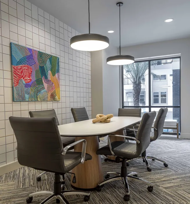 private conference rooms and complimentary wi-fi in clubroom