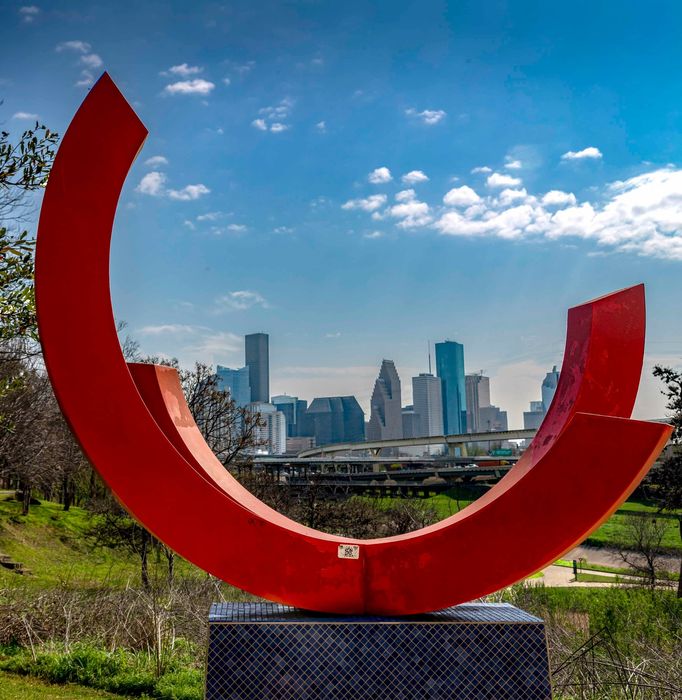 large red sculpture in houston tx