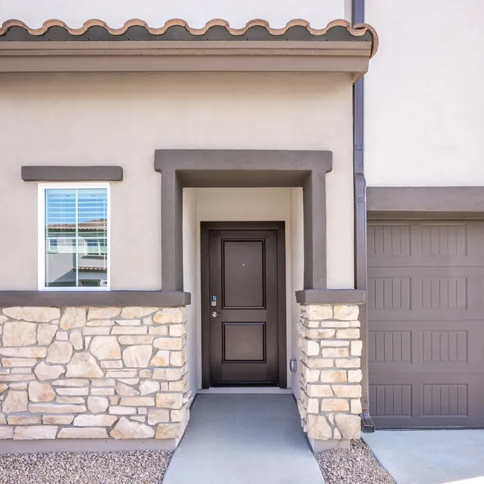 townhome exteriors at Amavi Aster Ridge community in Phoenix, AZ