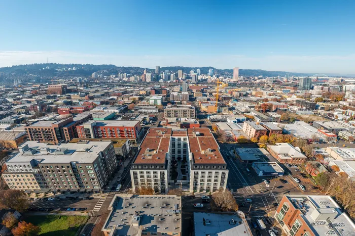 aerial view of portland Oregon