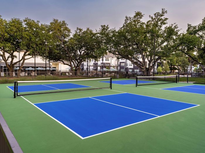 On-site pickleball courts