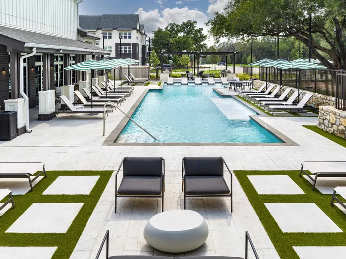 resort-style pool with lounge seating