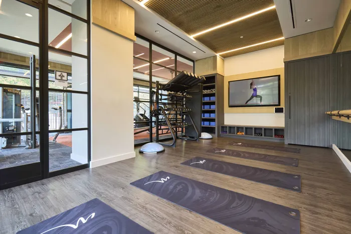 yoga and pilates studio at modera clarendon