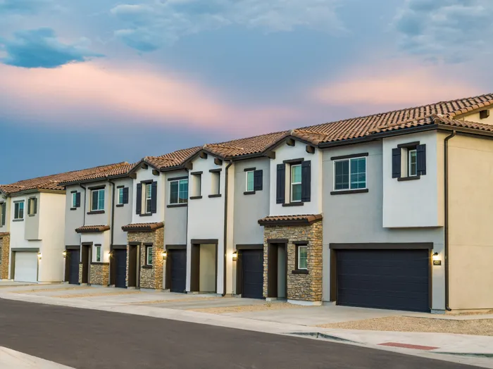 exterior or townhomes at streetview with garages at amavi aster ridge single family homes for rent in phoenix az