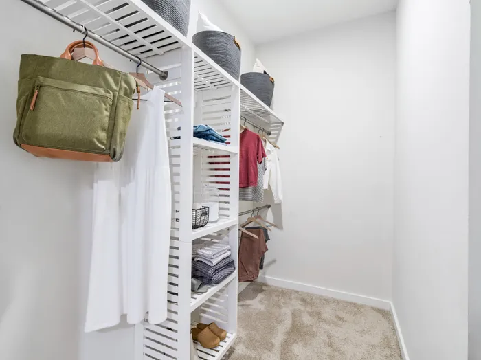 closet with built in shelving alister uptown apartment homes for rent in charlotte nc
