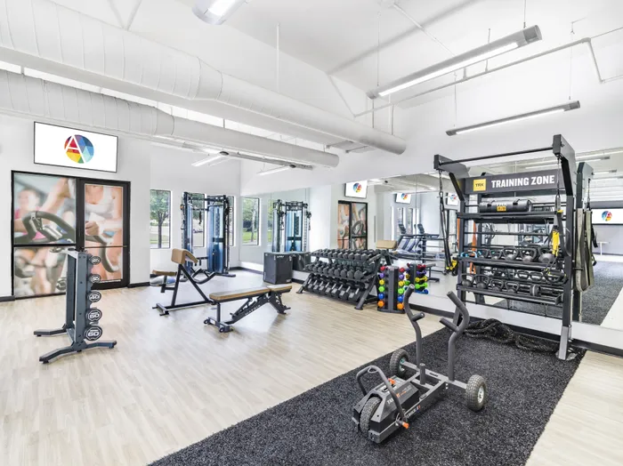 weight racks in high end gym alister uptown apartment homes for rent in charlotte nc
