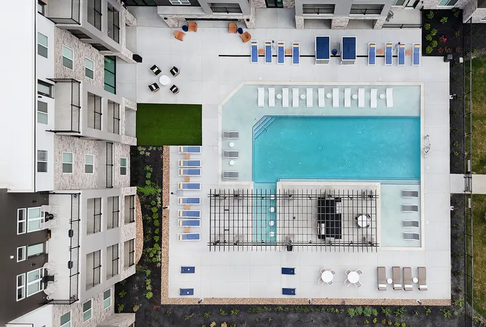 Aspire | Aerial Pool & Courtyard