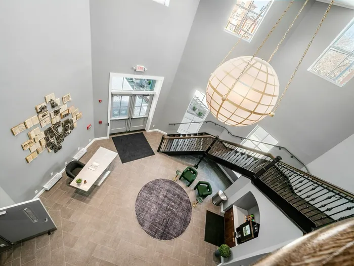 Overhead Lobby Entrance