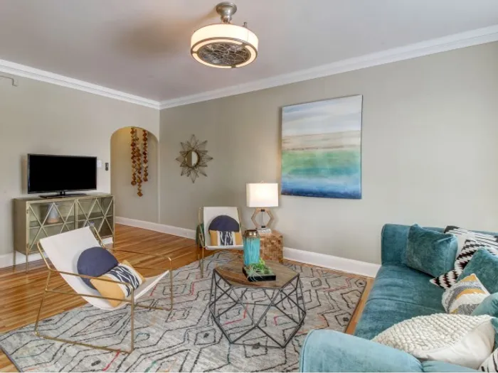 spacious living room at belmont buckingham capitol hill