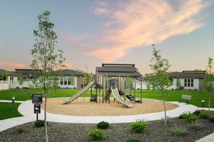 Playground at Modern Craftsman Ten Mile homes in Meridian, ID