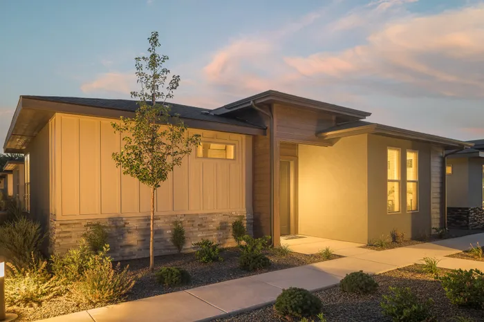 Entrance to home at Modern Craftsman Ten Mile homes in Meridian, ID