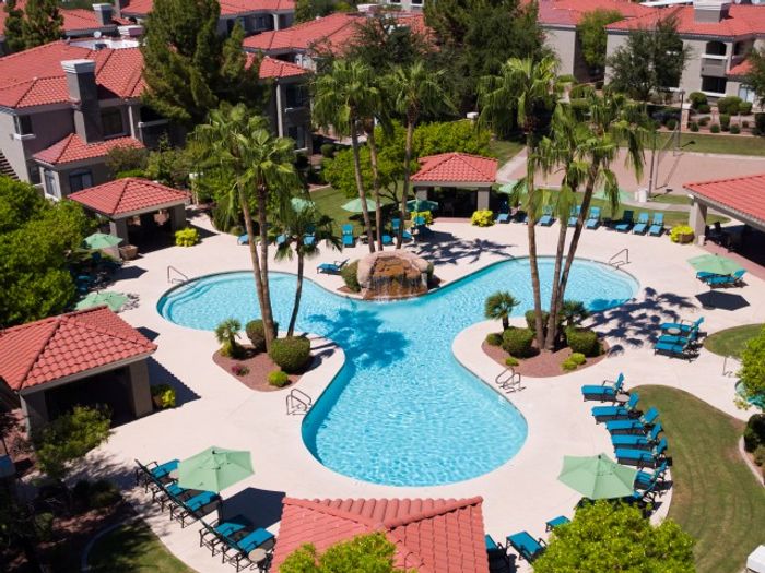 Aerial View of Swimming Pool At Montero @ Dana Park Apartments in Mesa, AZ