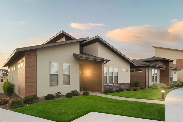 Exterior view of a 3 bedroom home at Modern Craftsman Black Cat