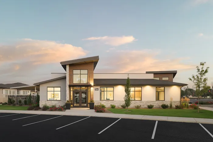 Office/Clubhouse/ Fitness Center Modern Craftsman Black Cat homes in Meridian, ID