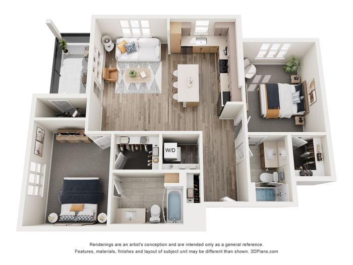 B1 - 2x2 Floorplan