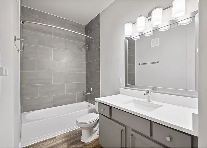 Saratoga Ridge Apartments Austin TX Bathroom With Upgraded Finishes