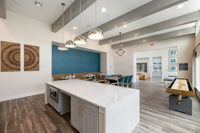 Community Kitchen with Bar Stool Seating