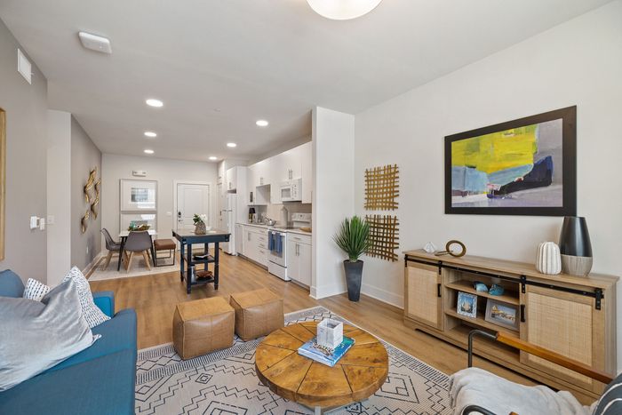 Kitchen, Dining and Living Room